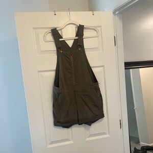 BDG Zip-Up Front Overall Shorts